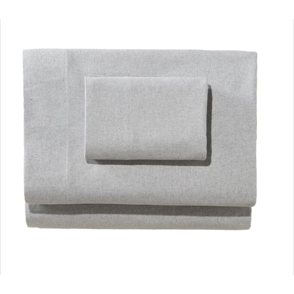 Queen Flannel Sheets Set Gray Deep pocket sheets Cotton flannel standard textile - Picture 6 of 8